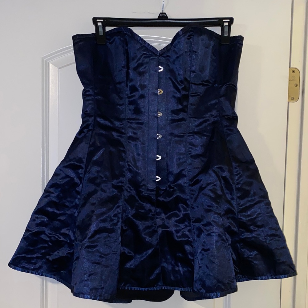 Wonder Woman cosplay Elegant Navy Blue Corset Dress